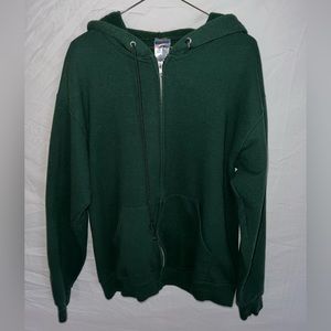 Green zip-up